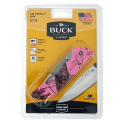 Buck Knives Buck 286 Bantam Folder Clam Blaze Pink Camo