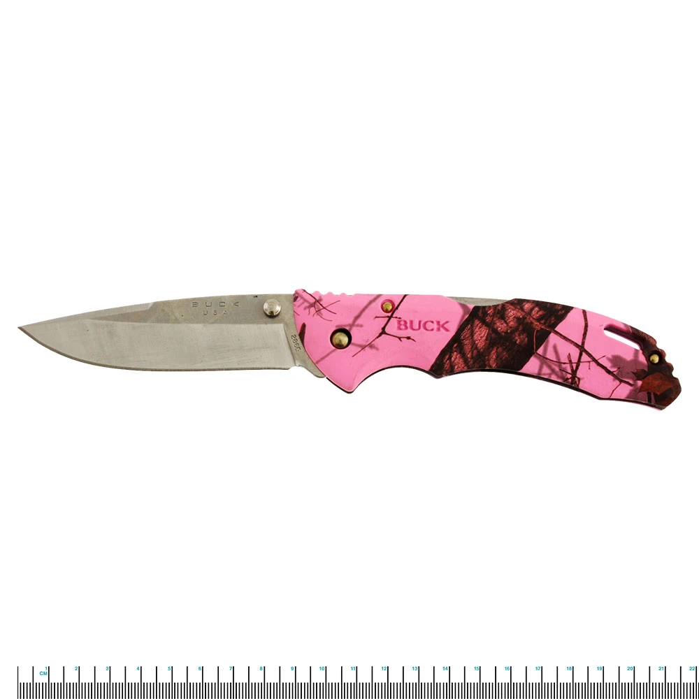 Buck Knives Buck 286 Bantam Folder Clam Blaze Pink Camo - Image 5